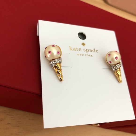 NWT Kate Spade ice cream 🍦crystal mini earrings - Picture 4 of 5